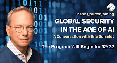 Eric Schmidt Stanford In The Age of AI 2024